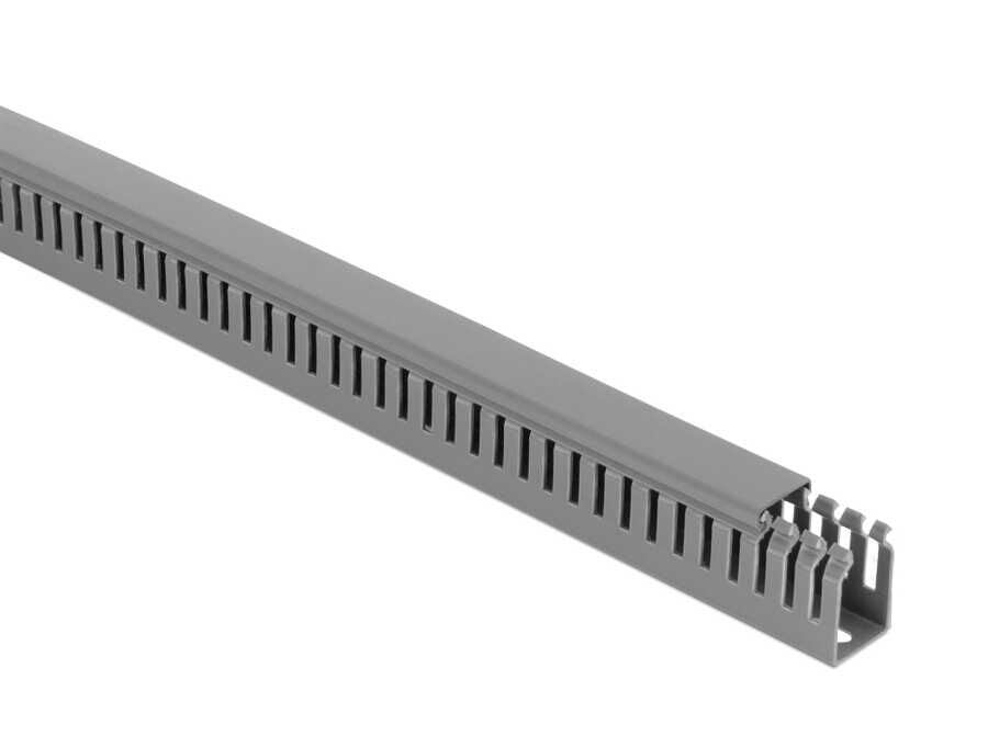 Mutlusan 25X40 Delikli Gri Kablo Kanalı