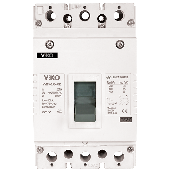 VİKO VMF3-200-SN2 35 kA 3K Kompakt Şalter 3x200A 35KA