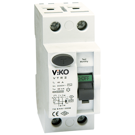 VİKO VTR2-6330 2Kut 30Ma 63A Kaçak Akım Koruma Rölesi